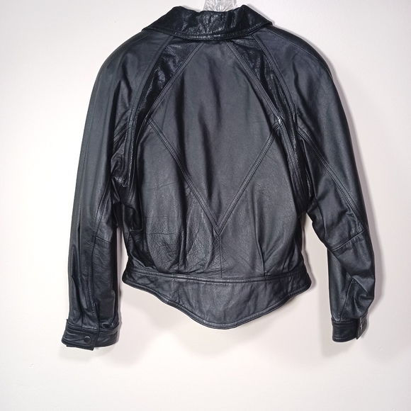 Wilsons Leather Thinsulate Asymmetrical Zip Moto Jacket Size M Vintage - Picture 2 of 4